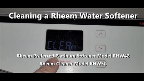How To Clean A Rheem Water Softener How To Clean Your Water Softener - YouTube